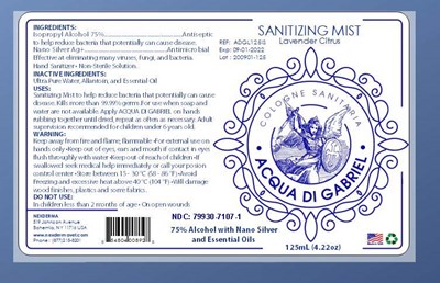 125 Lc 4oz Iso Label (Ndc Adg Laveder Citrus 4oz Iso)